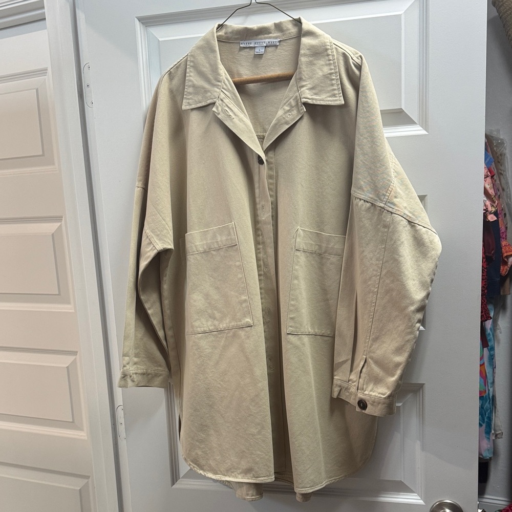 Coldwater Creek Light Tan Utility Jacket